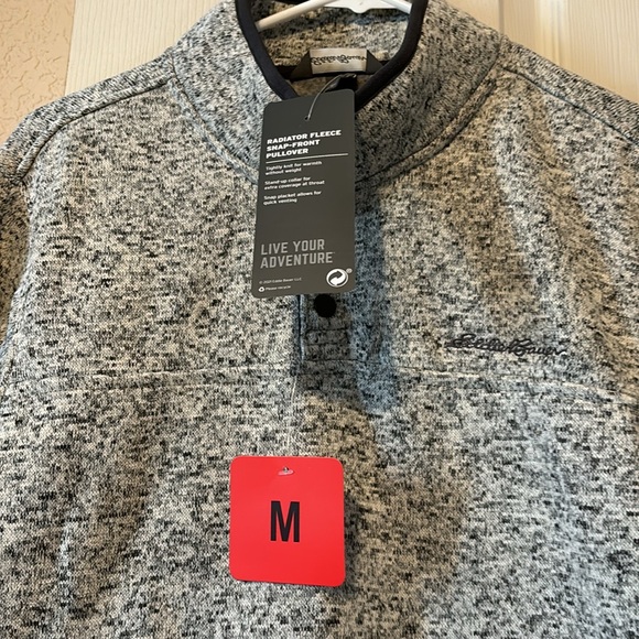 Eddie Bauer Radiator Fleece Snap Front Pullover - Picture 2 of 4